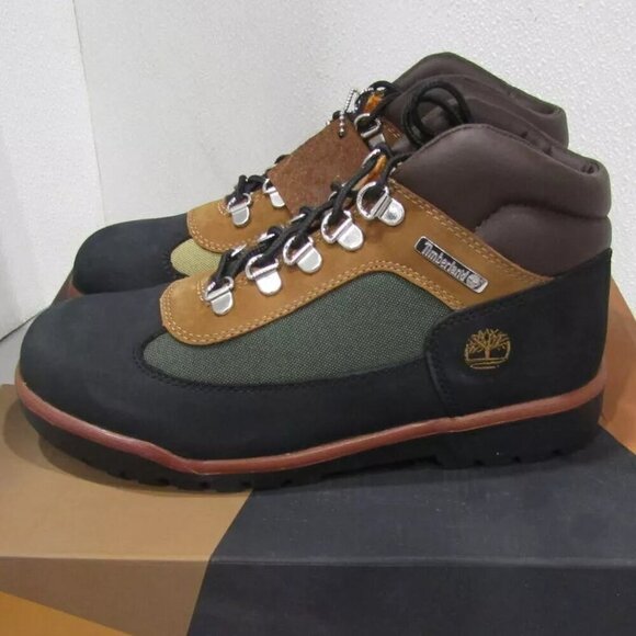 NEW TIMBERLAND x Jimmy Jazz LIMITED Mid Field Black Nubuck/Brown Boots - Size 5 - Picture 3 of 5